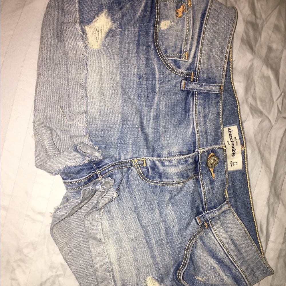Abercrombie kids jean shorts size 16